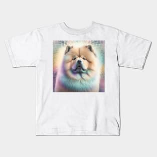 A Fractal Design of A Chow Chow Kids T-Shirt